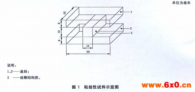 粘结件试件示意图