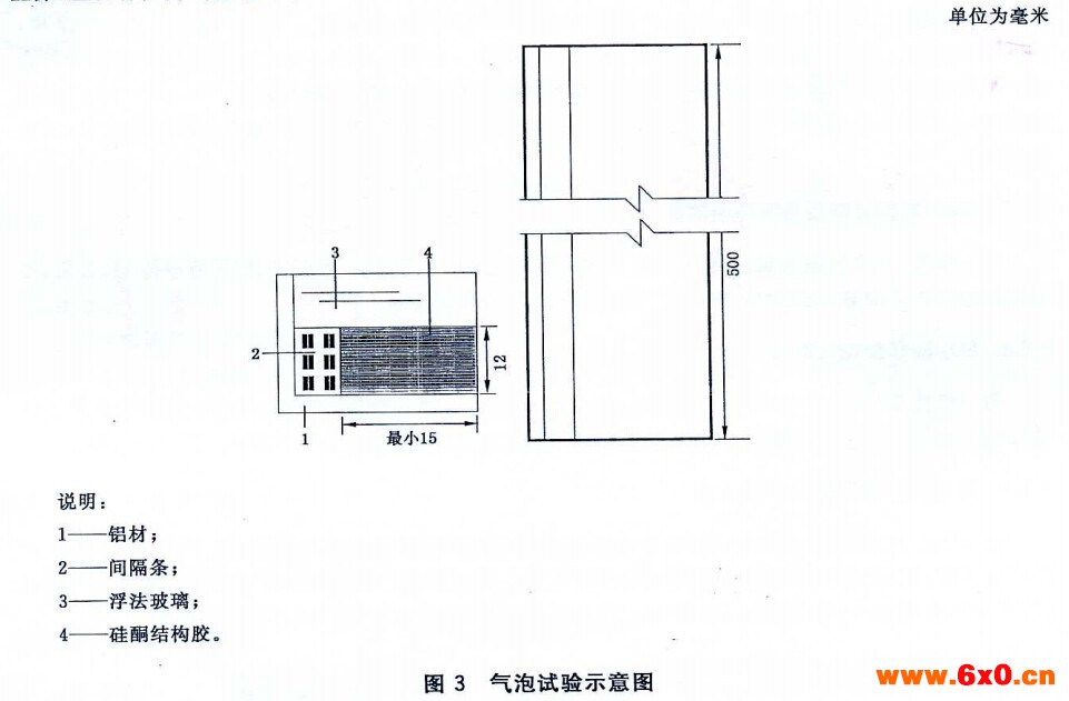 图3气泡试验示意图