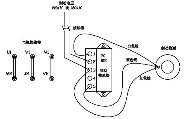4   变频器控制电机时制动器的使用 首先应将从电机接线
