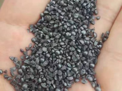 晟博安铸钢砂颗粒，用于喷砂除锈，菱角钢砂