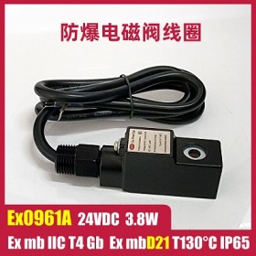 Ex0961A 24VDC 3.8W防爆电磁阀线圈电磁头铁