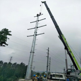 河北35kv电力钢管杆 电力钢杆厂家 钢管塔